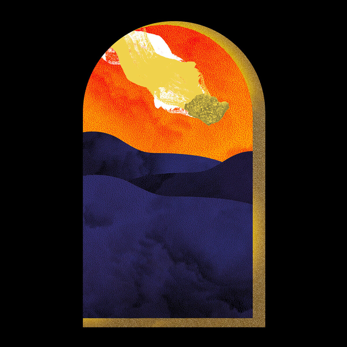 Meteor, Mockup, illustration, window, desert