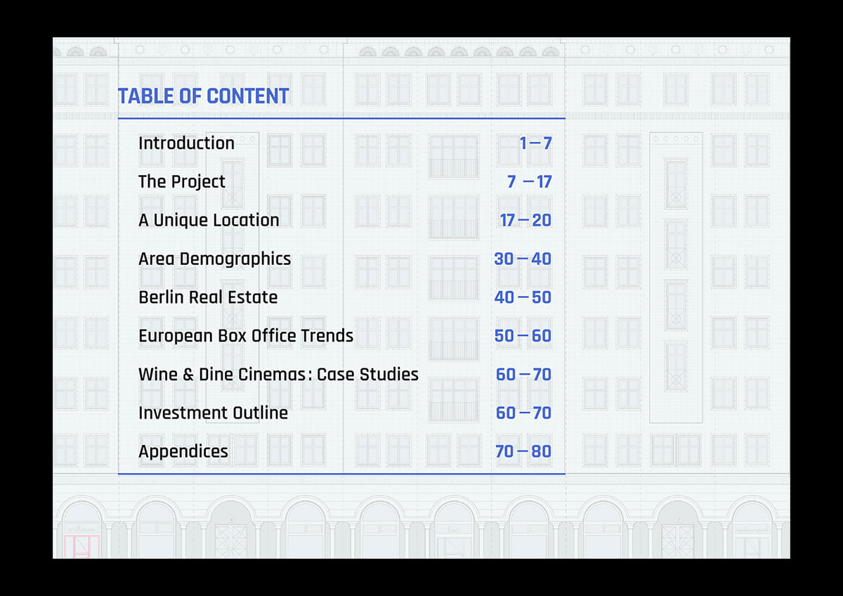 table of content