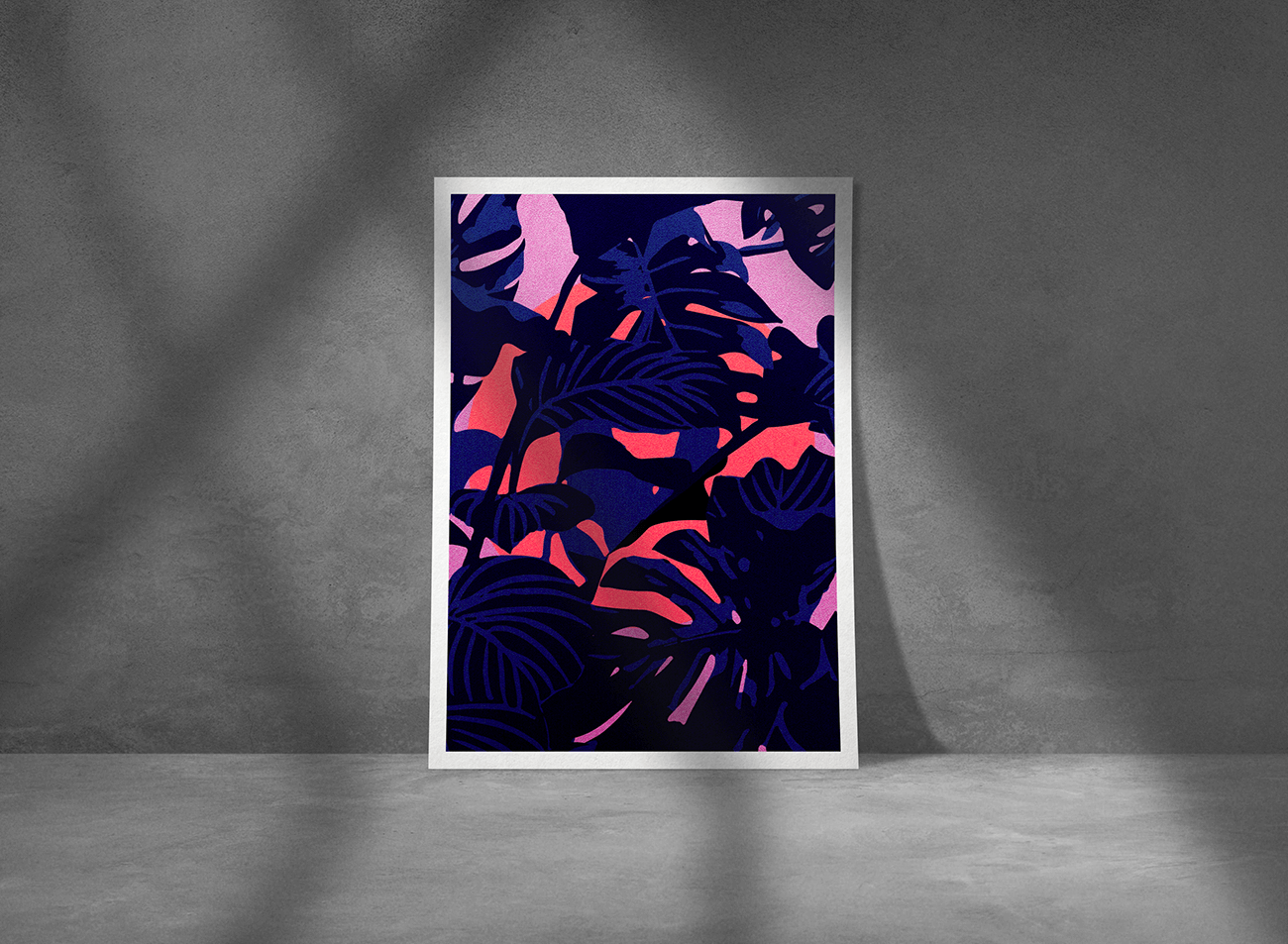 Jungle, mockup, print, illustration, poster