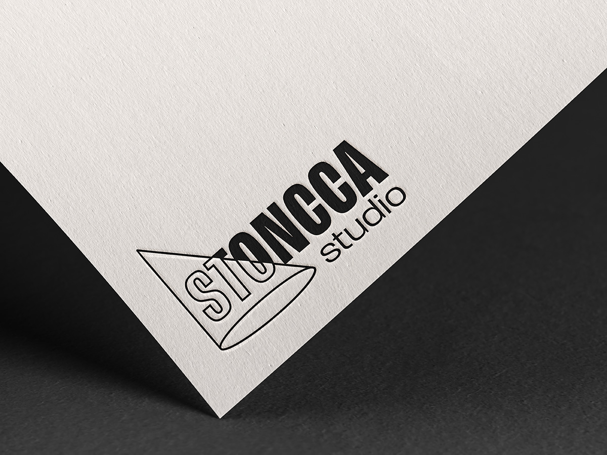 stoncca studio, logo, print, papier, paper