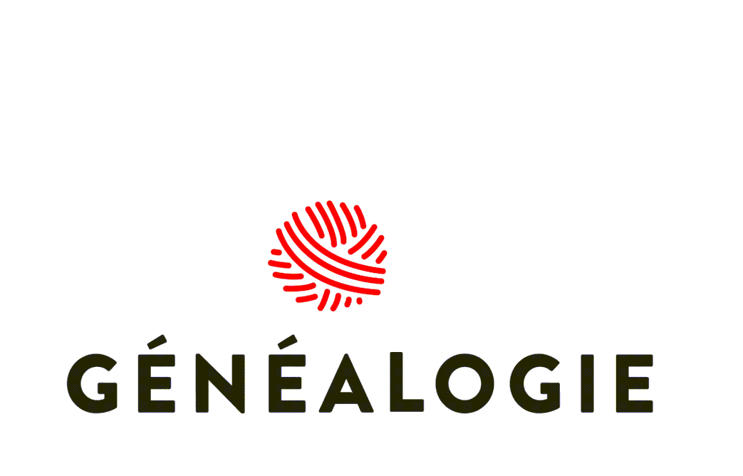 profils généalogie, logo, généalogiste, animation