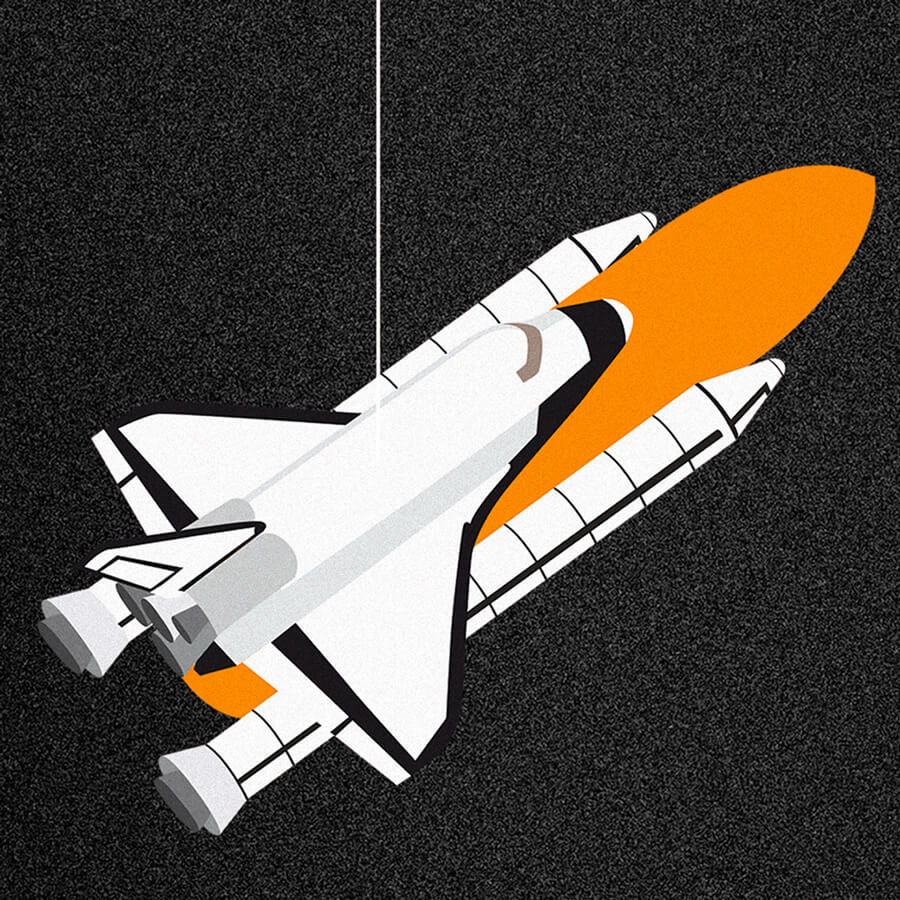 Space Odyssey, illustration, rocket