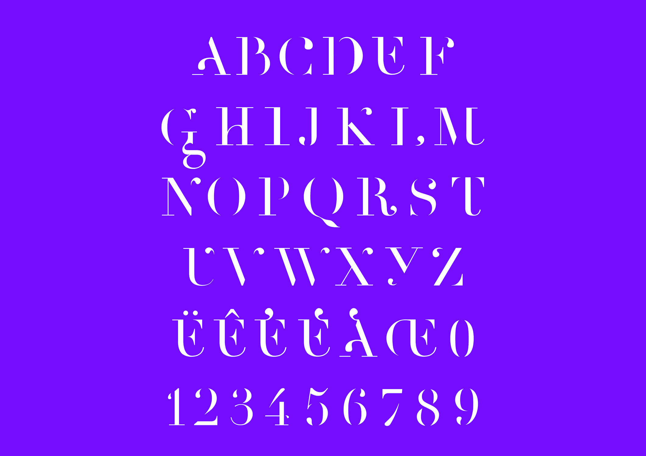 typeface surcouf, presentation, typography